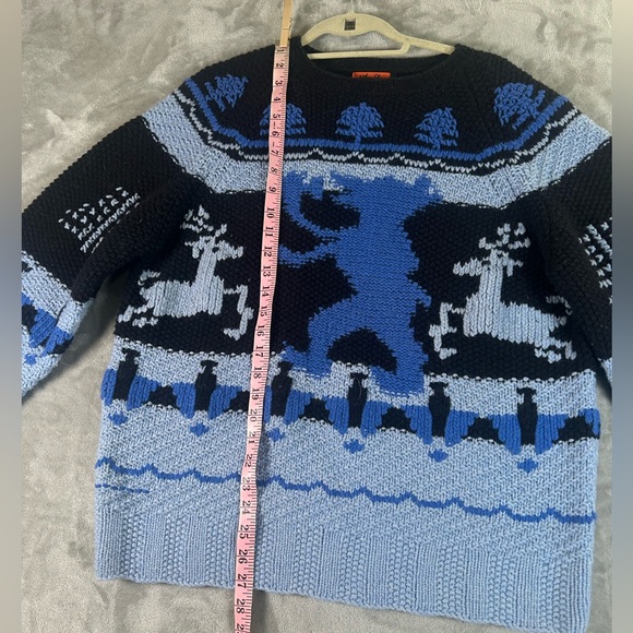 Marc ecko lambswool fair isle cable knit sweater - Picture 8 of 8